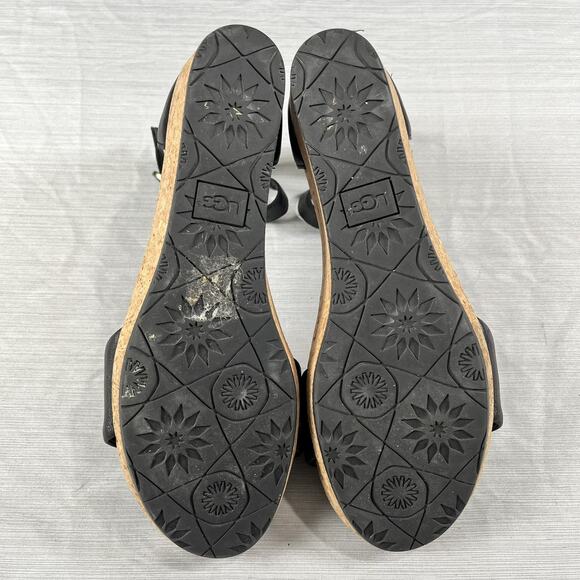 UGG Zoe II Wedge Sandals Women’s Size 10 Open Toe Ankle Strap Casual 1019973 - Picture 4 of 5